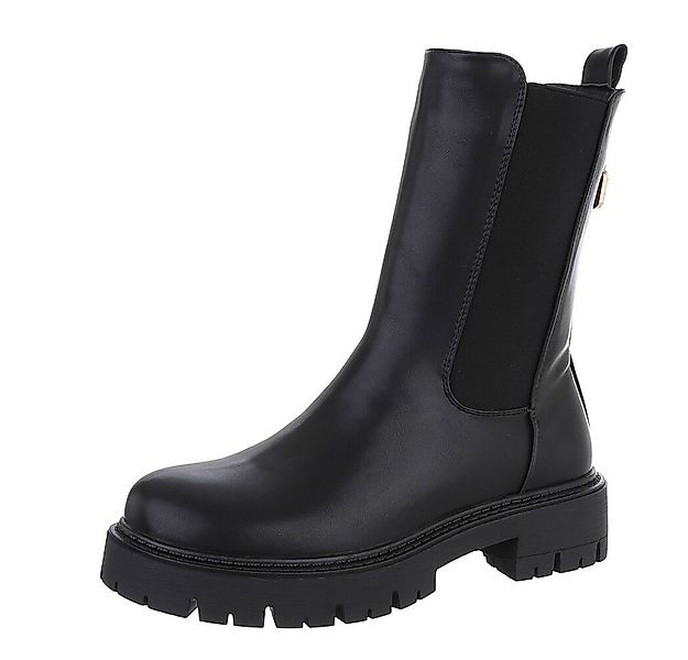 Ital-Design Damen Freizeit Plateaustiefelette (87284035) Blockabsatz Platea günstig online kaufen