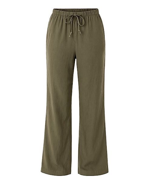 WENOR Leinenhose Damen mit Kordelzug, Hose extra lange Beine aus hochwertig günstig online kaufen