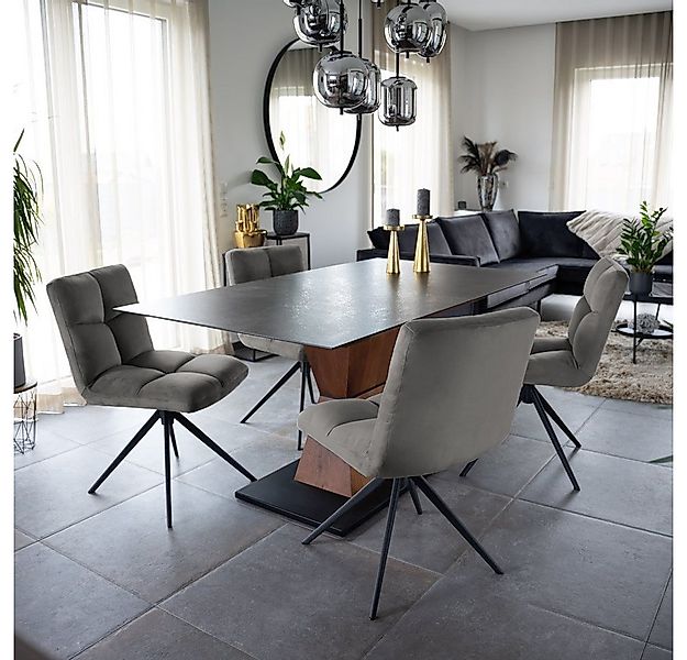 HOME DELUXE Esszimmerstuhl drehbar 2er - 8er Set NODA (4 St), Gestell aus E günstig online kaufen