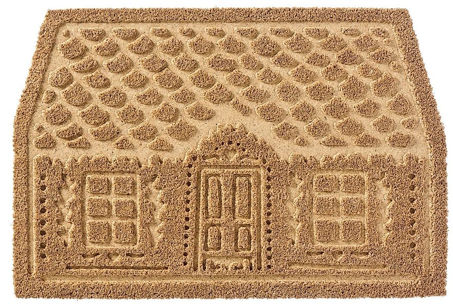 Ib Laursen Fußmatte Ib Laursen - Fußmatte Türmatte Weihnachtshaus Natur Kok günstig online kaufen