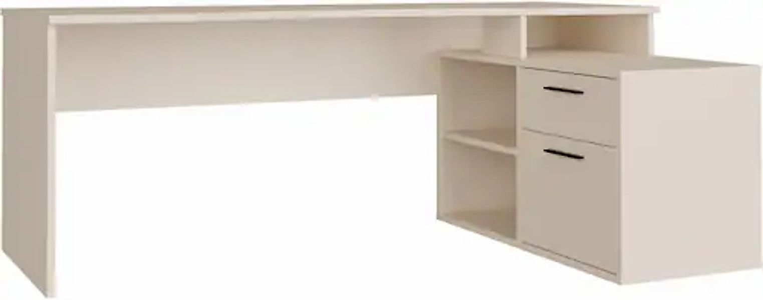 FORTE Schreibtisch »Eckschreibtisch Tezaur« mit viel Stauraum, B/H/T 200/75 günstig online kaufen