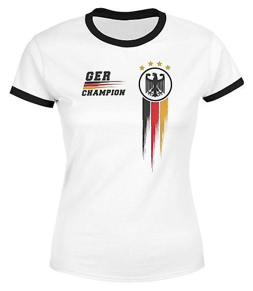 MoonWorks Print-Shirt Damen EM-Shirt Deutschland Fußball günstig online kaufen