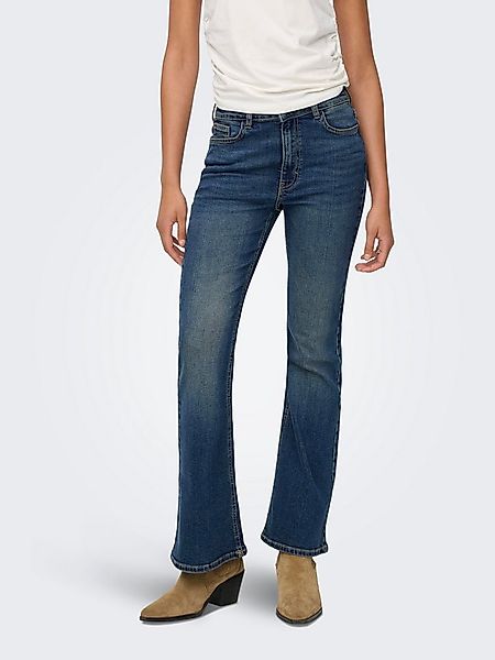 JDY 5-Pocket-Jeans JDYKATHY HW FLARED JEANS DNM NOOS mit ausgestelltem Bein günstig online kaufen