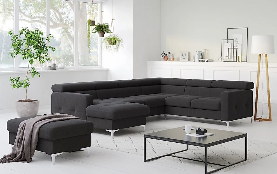 COTTA Wohnlandschaft "Sammy U-Form" mit Kopfteilverstellung, wahlweise mit günstig online kaufen