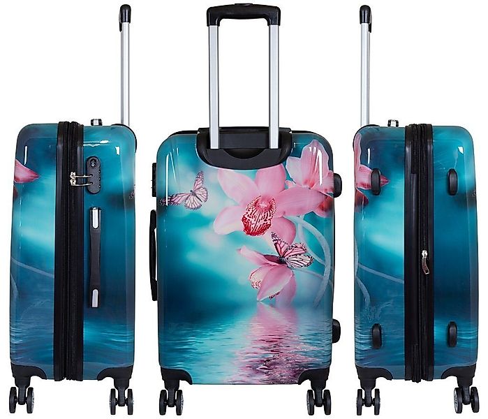 Trendyshop365 Hartschalen-Trolley Orchidee, bunter Koffer mit günstig online kaufen