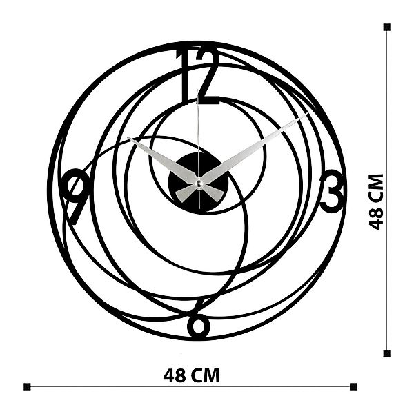 Wallity Wanduhr 100% METAL (Thickness: 1,2mm), günstig online kaufen