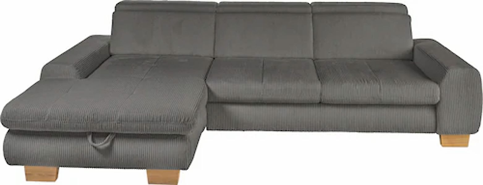 set one by Musterring Ecksofa whlw. mit Funktion, Kaltschaum, in Cord, anth günstig online kaufen