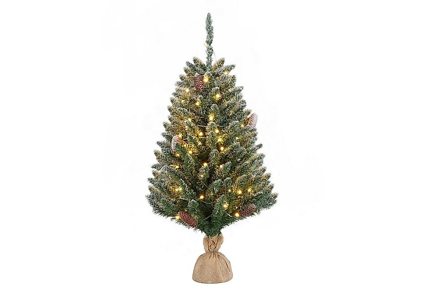 LALAHO Künstlicher Weihnachtsbaum 90cm Mini Künstlicher Tannenbaum mit LED günstig online kaufen