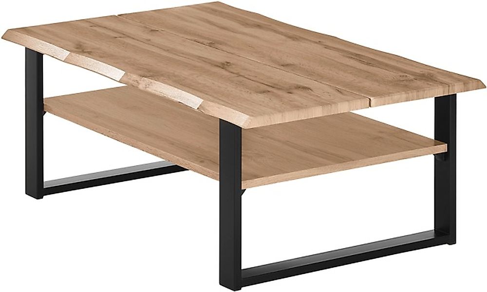 Stolkom Couchtisch »Venice Wohnzimmertisch mit Baumkante, BxHxT 107x40x66 c günstig online kaufen