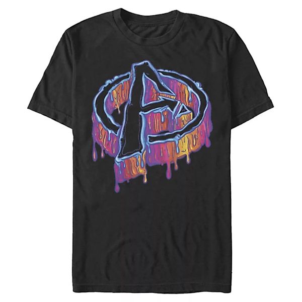 Marvel - Logo Melting Avengers Icon - Männer T-Shirt günstig online kaufen