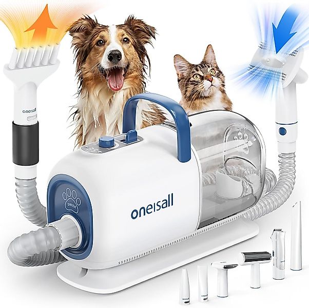 Purpurra Hundeschermaschine Oneisall mit Staubsauger und Föhn, 8 in 1 Profi günstig online kaufen