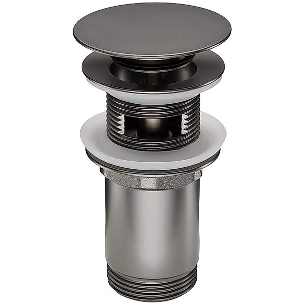 Lomadox Ablaufventil, grau, Titanium, für Waschbecken günstig online kaufen