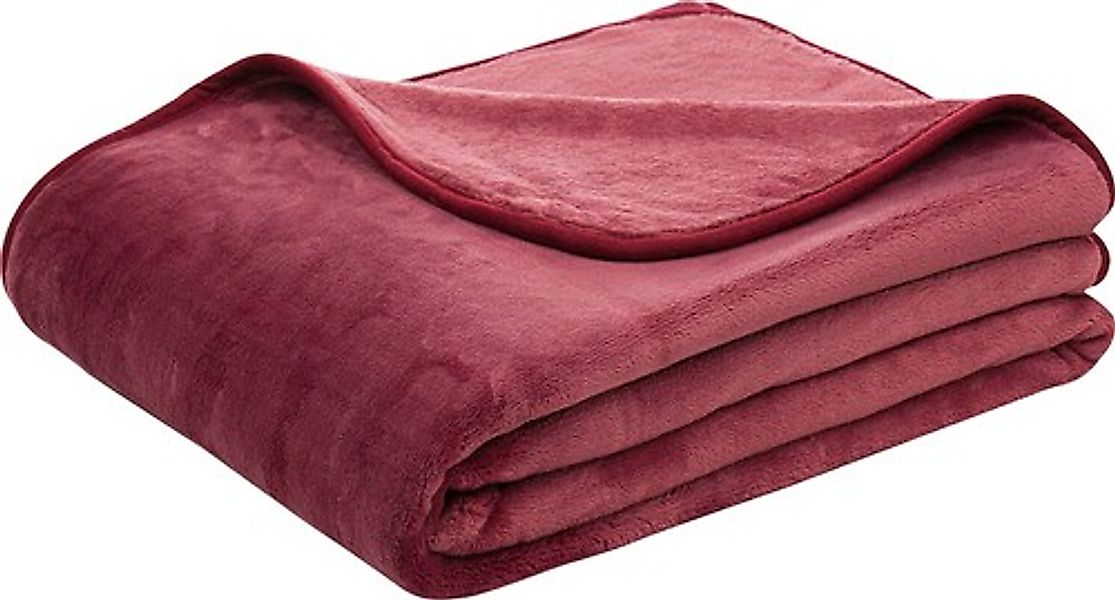 Gözze Wohndecke »Uni Decke aus recyceltem Polyester«, Kuscheldecke günstig online kaufen