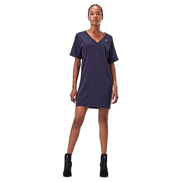 G-star Kurzarm Kurzes Kleid XS Sartho Blue günstig online kaufen
