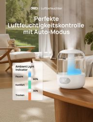 Dreo Luftbefeuchter 3L Top-Fill, 30h Laufzeit, günstig online kaufen