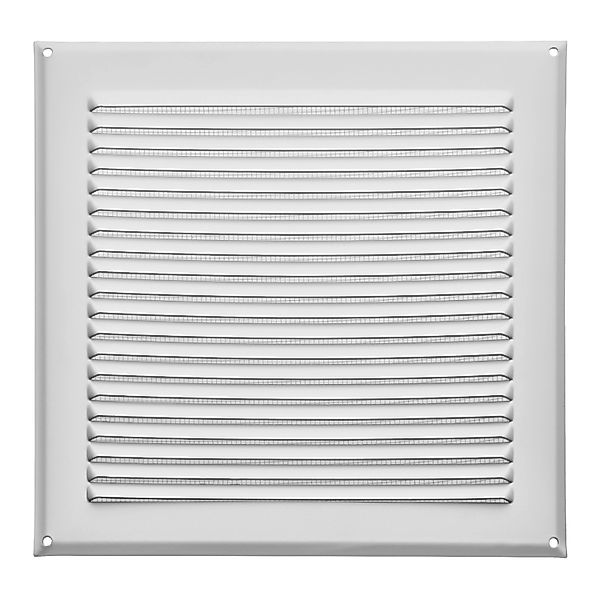 SOTECH Aluminium-Lüftungsgitter 250 x 250 mm Weiß Aufschraubbar mit Insekte günstig online kaufen