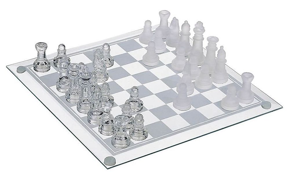 HAC24 Lernspielzeug Glas Schachspiel Schachbrett Schachset (Set, mit 32 Sch günstig online kaufen
