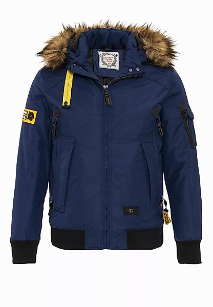 Cipo & Baxx Winterjacke "Jacke", mit Kapuze, mit Kapuze und Kunstfellbesatz günstig online kaufen