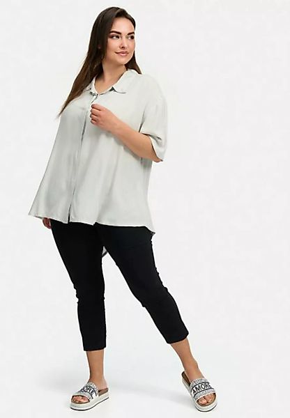 Kekoo Kurzarmbluse A-Linie Bluse aus luftig leichter Baumwoll-Viskose 'Suav günstig online kaufen