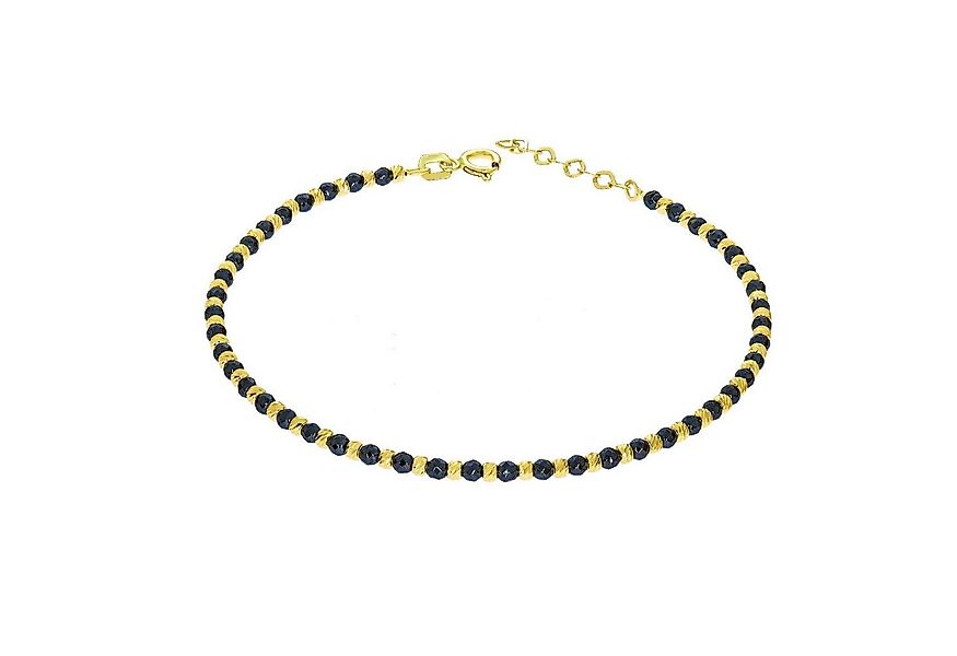 Stella-Jewellery Goldarmband Onyx Armband mit 585er Gelbgold Kugel (inkl. E günstig online kaufen