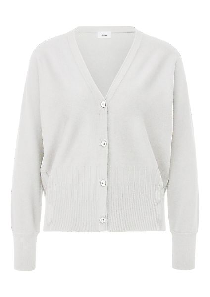 s.Oliver BLACK LABEL Strickjacke mit Strukturmuster günstig online kaufen