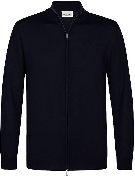 Profuomo Strickjacke Merinowolle Navy - Größe S günstig online kaufen