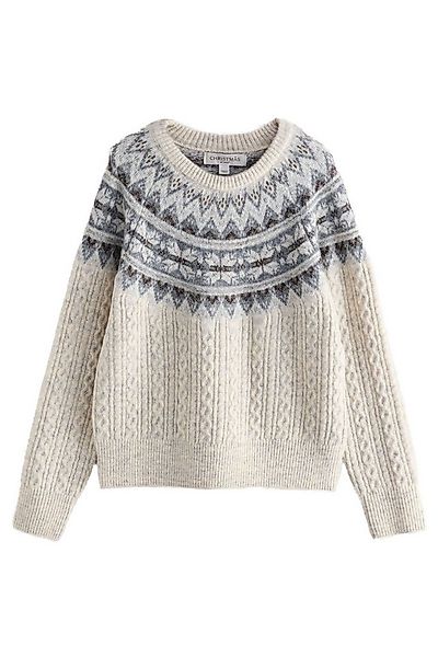 Next Strickpullover Langärmeliger Weihnachtspullover (1-tlg) günstig online kaufen