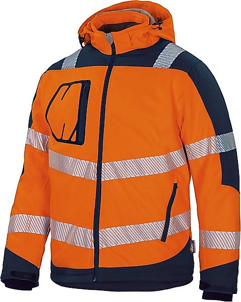 vizwell Softshelljacke Herren Warnschutz Winter-Softshelljacke Arbeitsjacke günstig online kaufen