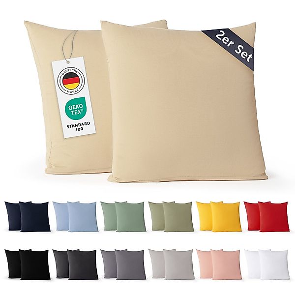 Blumtal Kissenbezug Premium Jersey 2er Set, günstig online kaufen