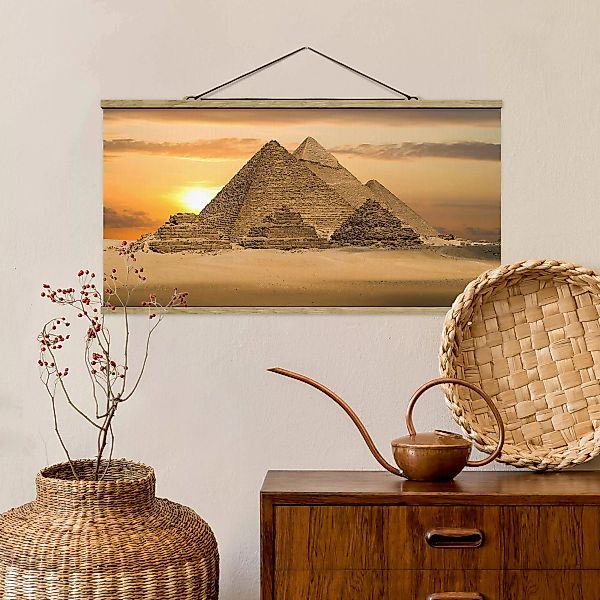Stoffbild Architektur mit Posterleisten - Querformat Dream of Egypt günstig online kaufen