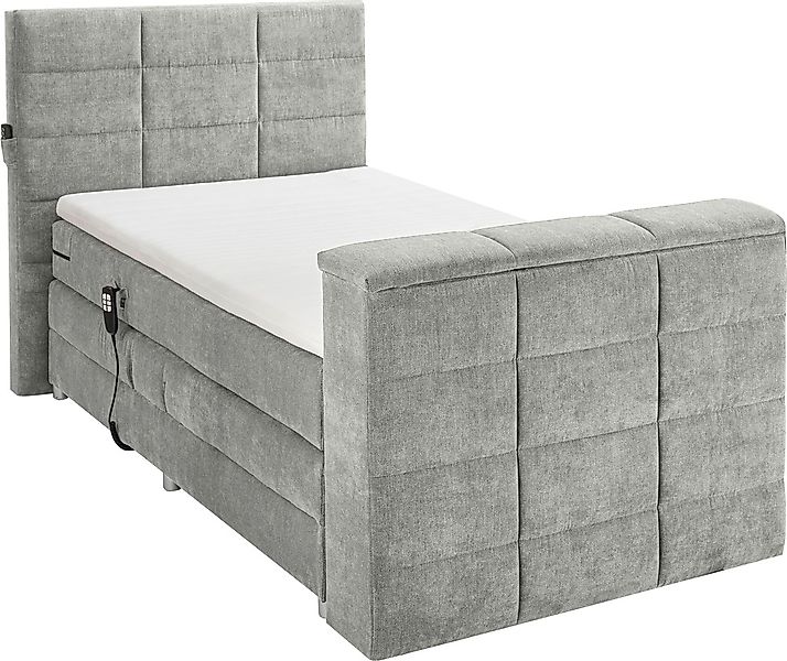 ED EXCITING DESIGN Boxspringbett "Denver", inkl. Motorverstellung, Duo-Matr günstig online kaufen