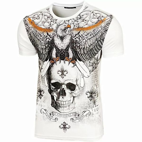 Baxboy T-Shirt Baxboy Totenkopf T-Shirt günstig online kaufen