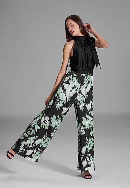 SWING Jumpsuit - Jumpsuit mit Schluppenblusen Top und Druck Hose Oberteil i günstig online kaufen