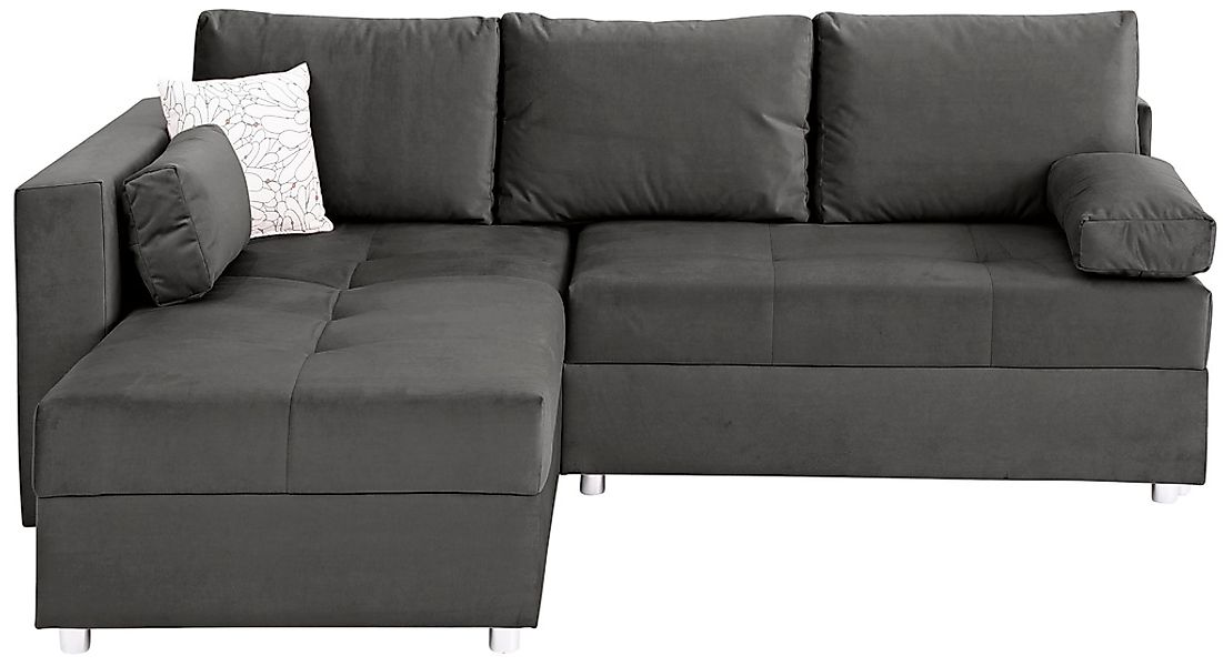 Home affaire Ecksofa »Italia L-Form«, mit Bettfunktion und Bettkasten, Fede günstig online kaufen