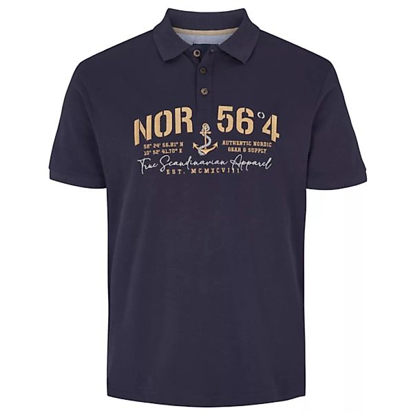 north 56 4 Poloshirt Besticktes Poloshirt von North 56°4 in großen Größen b günstig online kaufen