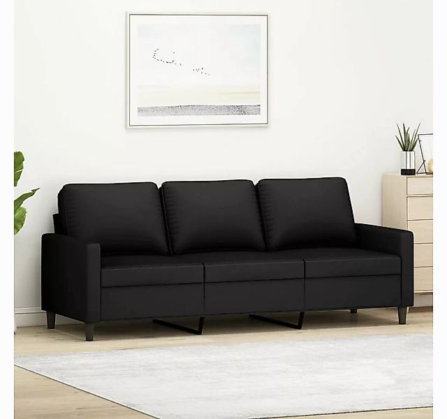 vidaXL Sofa 3-Sitzer-Sofa Schwarz 180 cm Samt günstig online kaufen