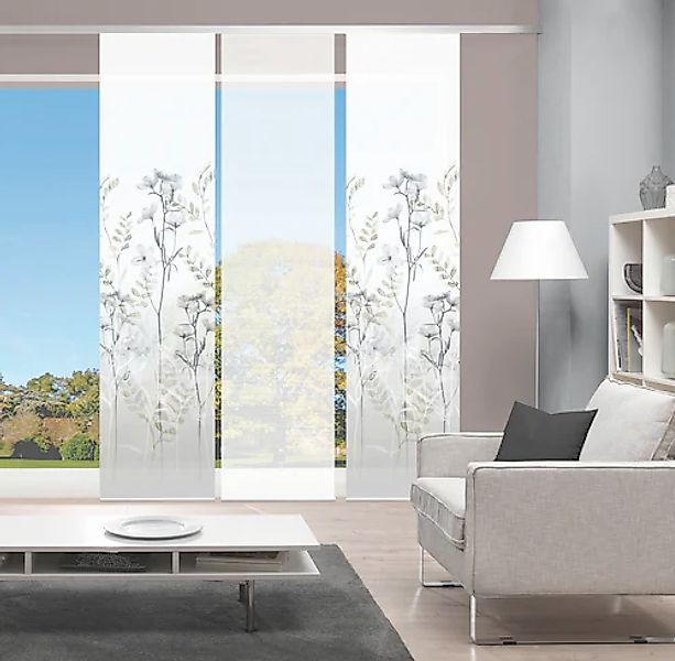 Vision S Schiebegardine »HELVIN 3er SET« Paneelwagen 3 Stk. tlg. Schiebevor günstig online kaufen