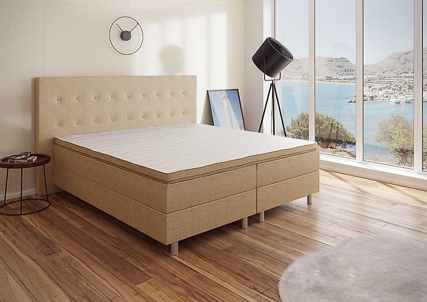 Best for You Boxspringbett NEO Bonellfederkern inkl. 7 cm Topper (90X200 10 günstig online kaufen