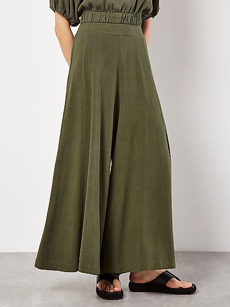 Apricot Palazzohose Linen Mix Palazzo Trousers, günstig online kaufen