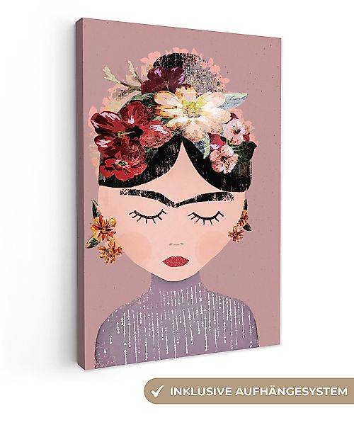 OneMillionCanvasses® Leinwandbild Pastell - Frau - günstig online kaufen