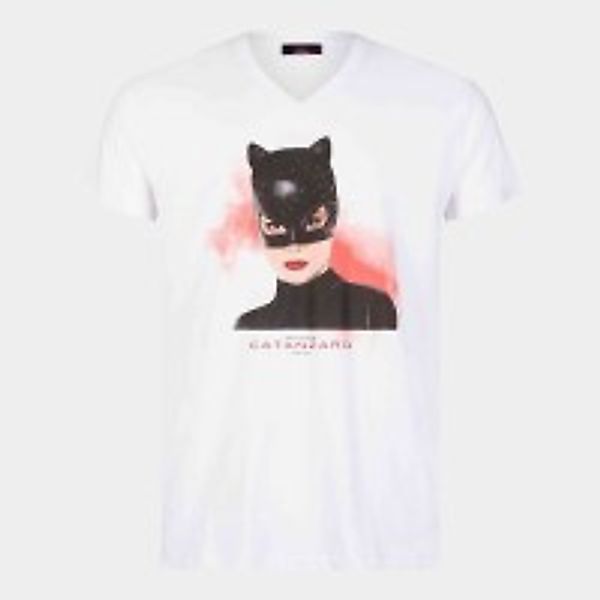 WeißesT-Shirt mit Katzenmmaske günstig online kaufen