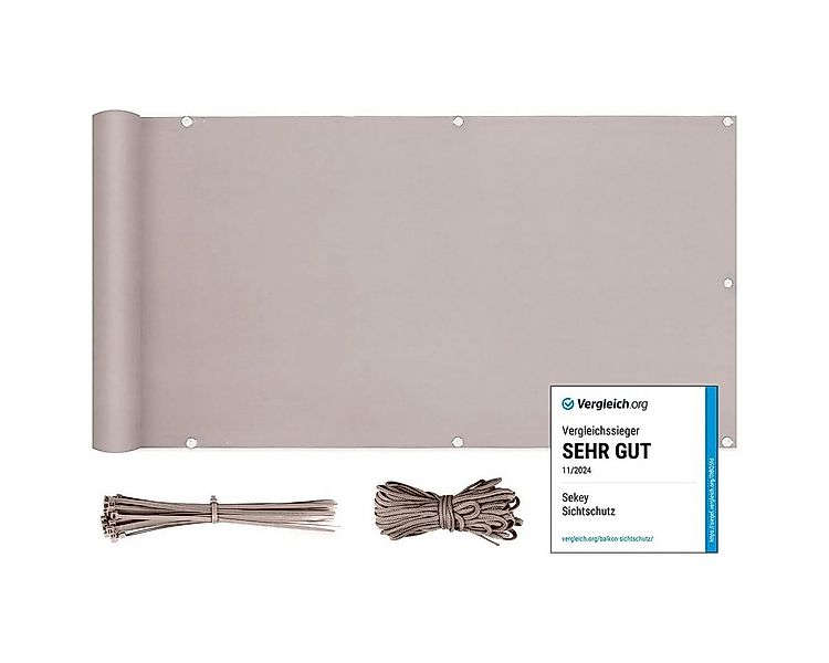 Sekey Balkonsichtschutz Meterware 75cm hoch Balkonsichtschutz Wetterfest Ba günstig online kaufen