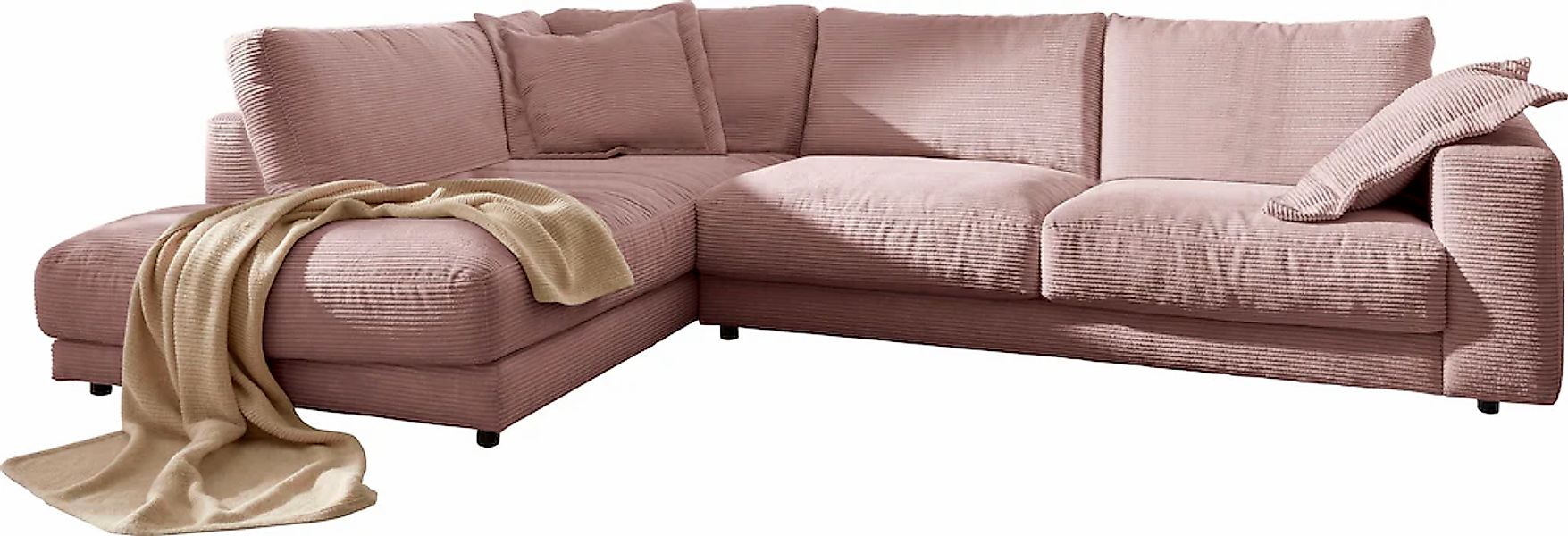 Home affaire Ecksofa "Enisa XXL B/T/H: 325/224/85 cm L-Form" Kuschelig, gem günstig online kaufen