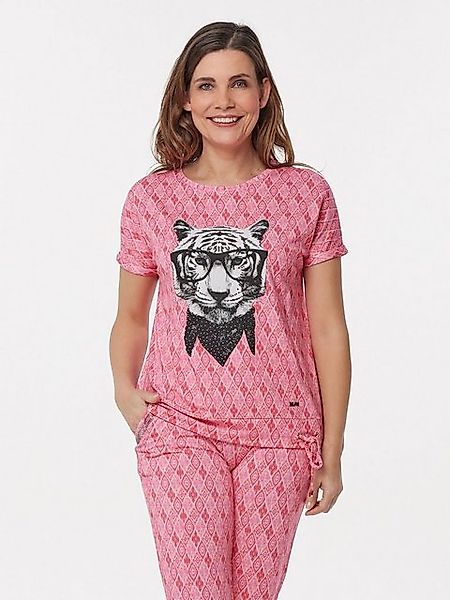 MONACO blue WEEKEND T-Shirt Druckbluse figurumspielend mit Tiger-Motiv günstig online kaufen