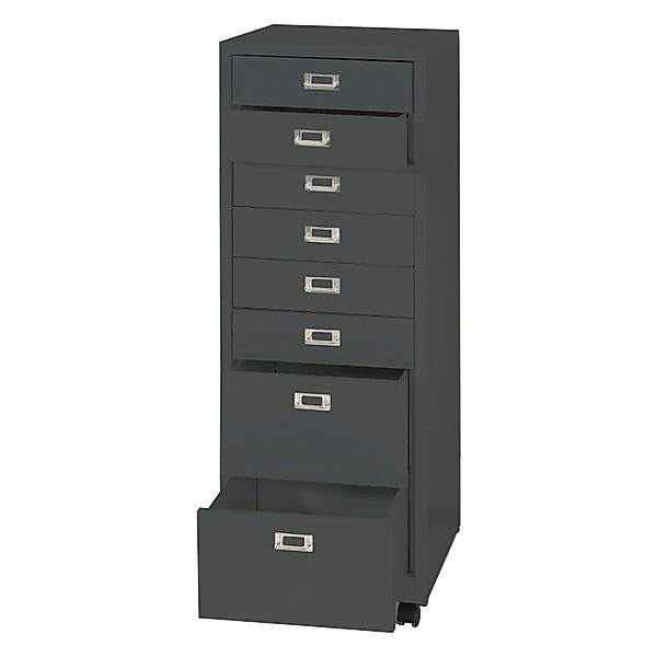 MCW Rollcontainer L49 Dunkelgrau 8 Schubladen günstig online kaufen