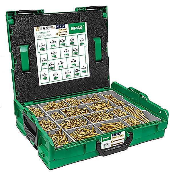 Spax Montagekoffer L-Boxx Senkkopf Kreuzschlitz Z Yellox 2.925 Schrauben 4 günstig online kaufen