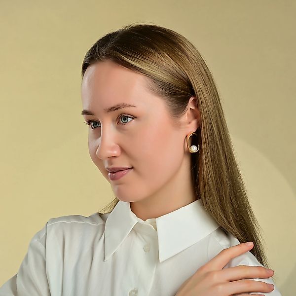 Adelia´s Paar Ohrhänger "Damen Ohrringe aus Edelstahl mit Perle" Ein kleine günstig online kaufen