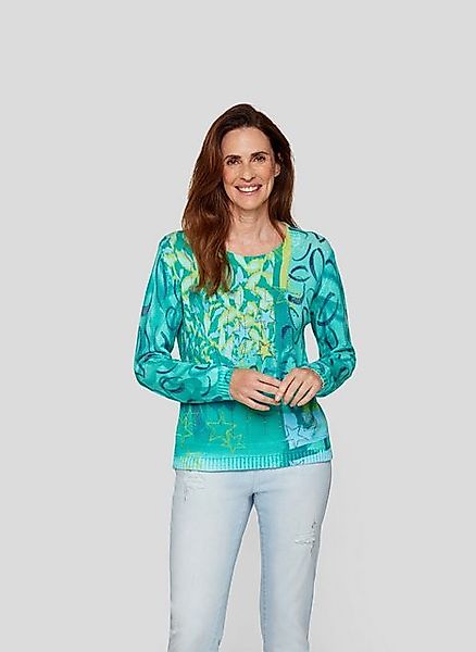 Rabe Strickpullover Rabe Pullover mit grafischem Muster und Strass günstig online kaufen