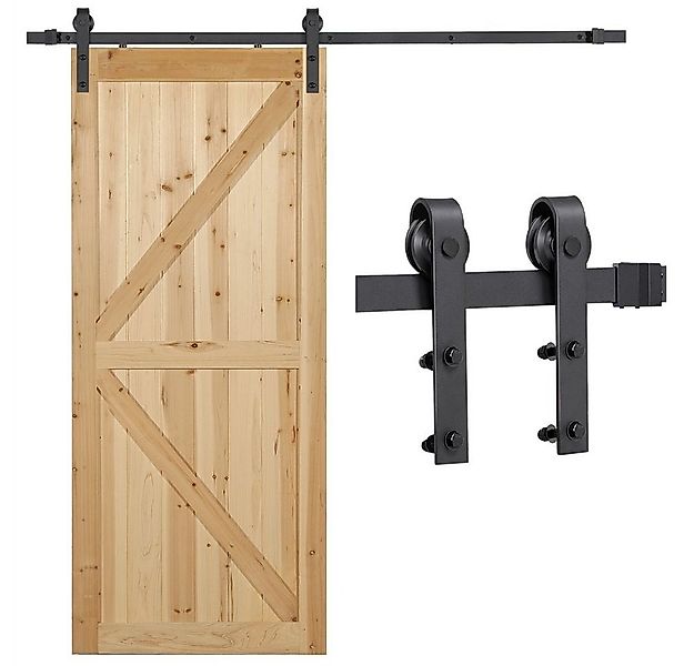 Yaheetech Schiebetür Schiebetürsystem 183/200/244 cm, Schiebetürbeschlag Se günstig online kaufen