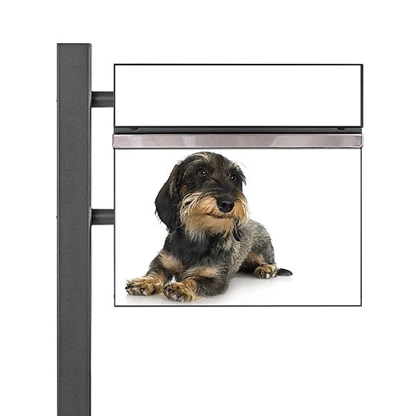 Banjado Standbriefkasten Anthrazit 45x120x16.5cm Groß Inkl. Montagematerial günstig online kaufen